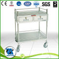 BDT205 used hospital treatment adjustable trolley with drawer for sale